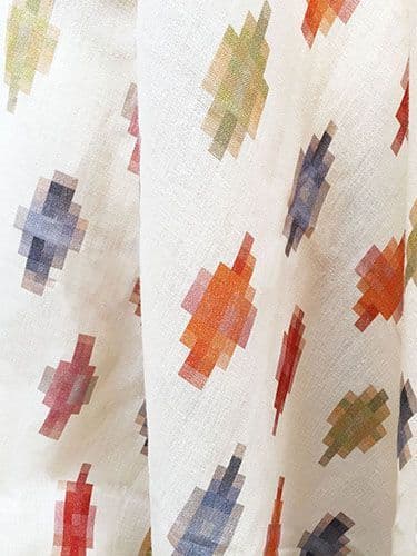 New Ikat Linen Fabric