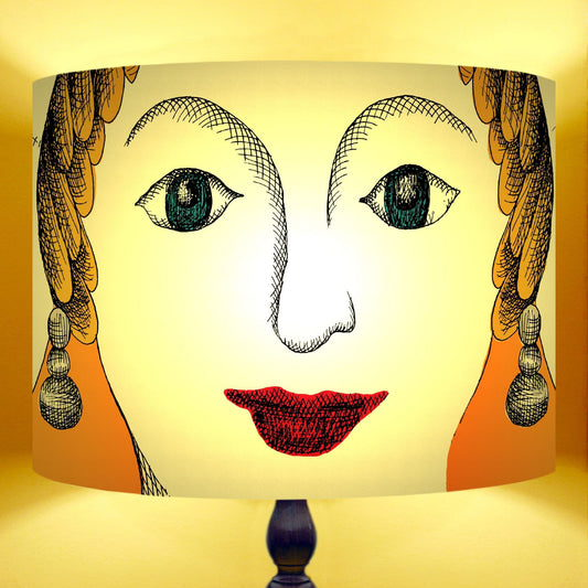 Ego - Face Drum Lamp shade
