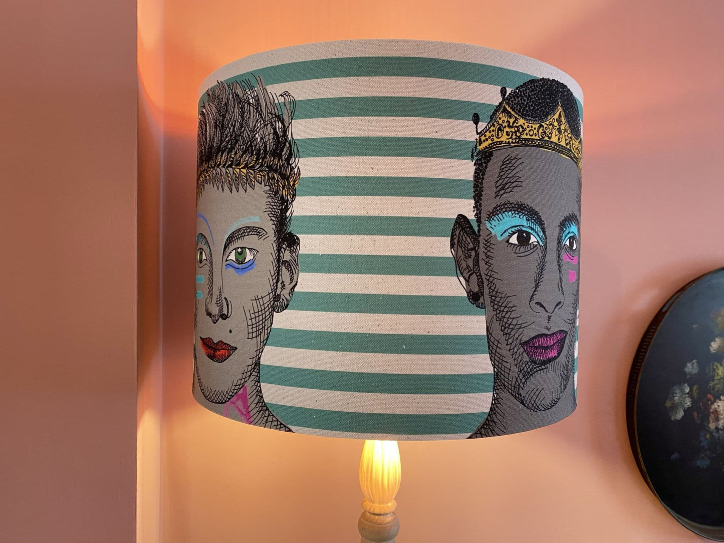 Alter Ego - Face Drum Lamp shade