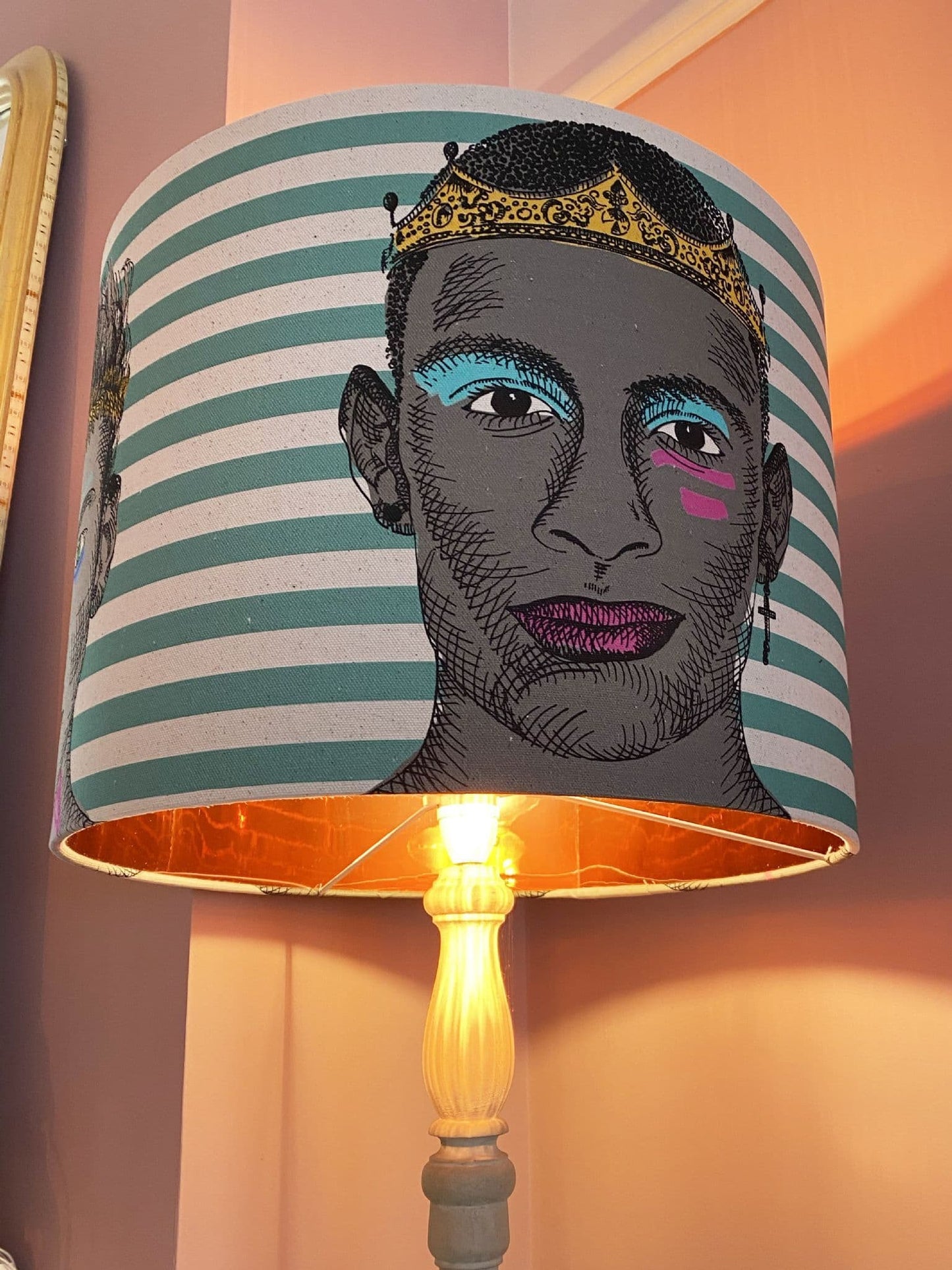 Alter Ego - Face Drum Lamp shade