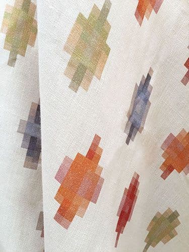 New Ikat Linen Fabric