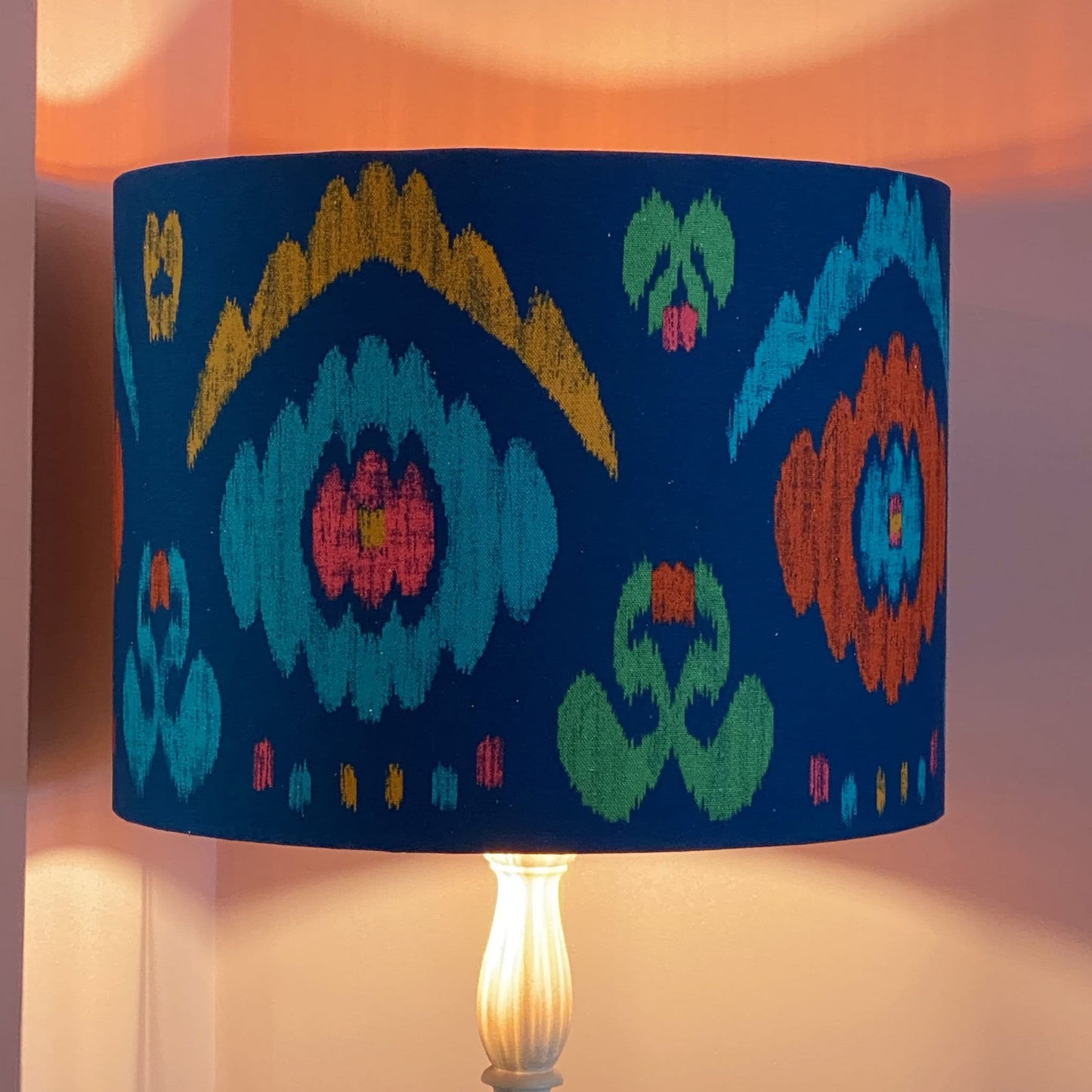 Sophia Ikat Drum Lamp Shade