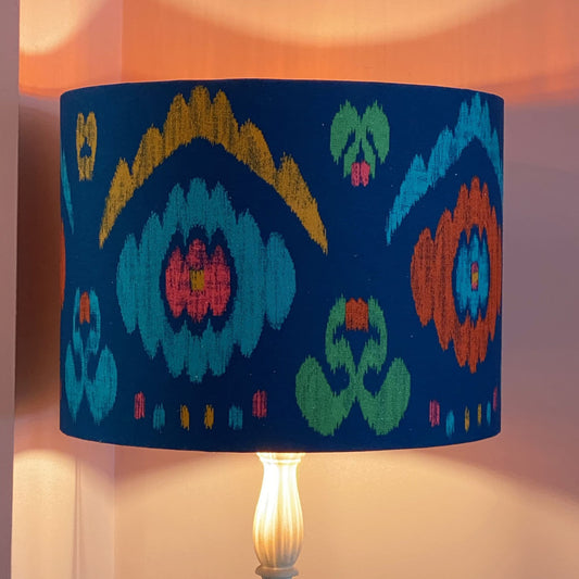 Sophia Ikat Drum Lamp Shade