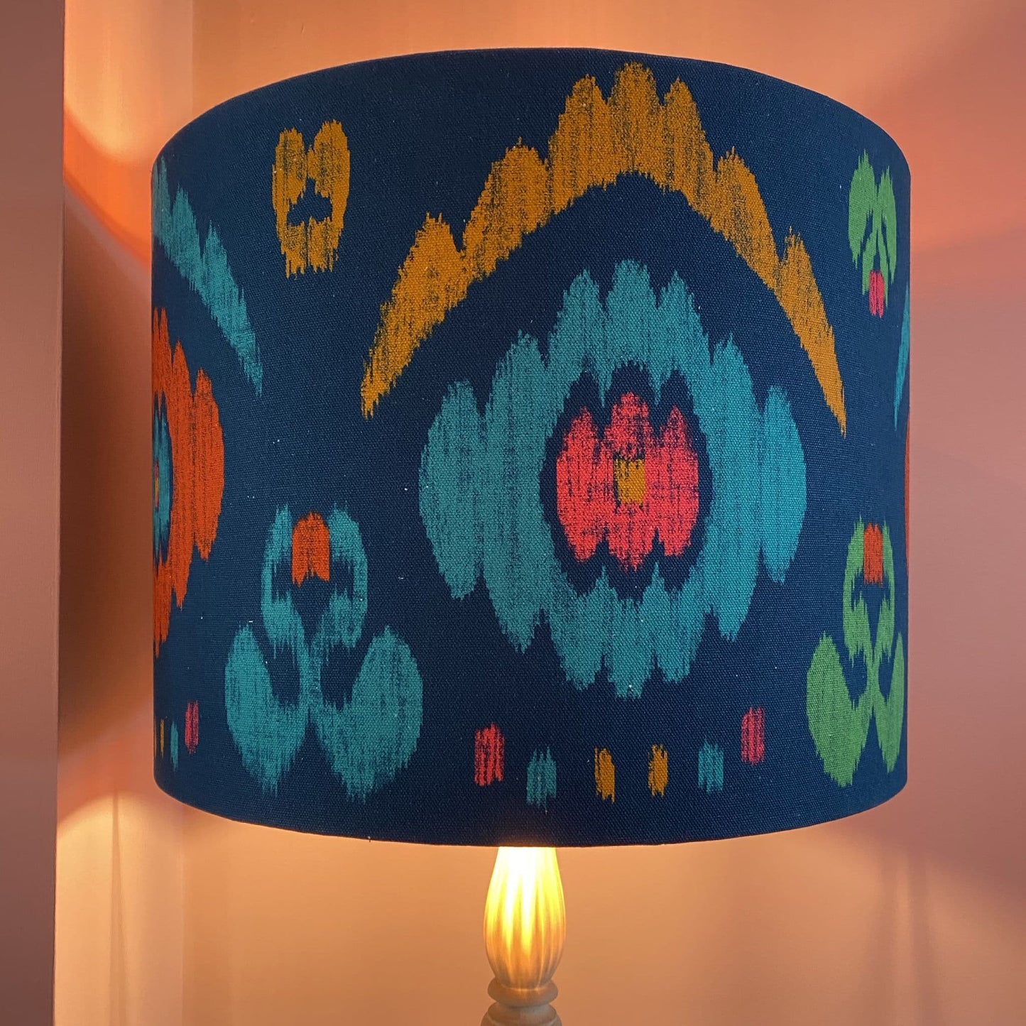 Sophia Ikat Drum Lamp Shade