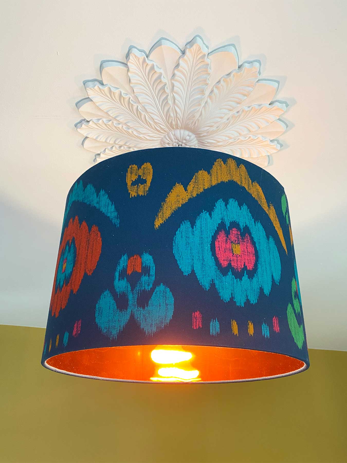 Sophia Ikat Drum Lamp Shade